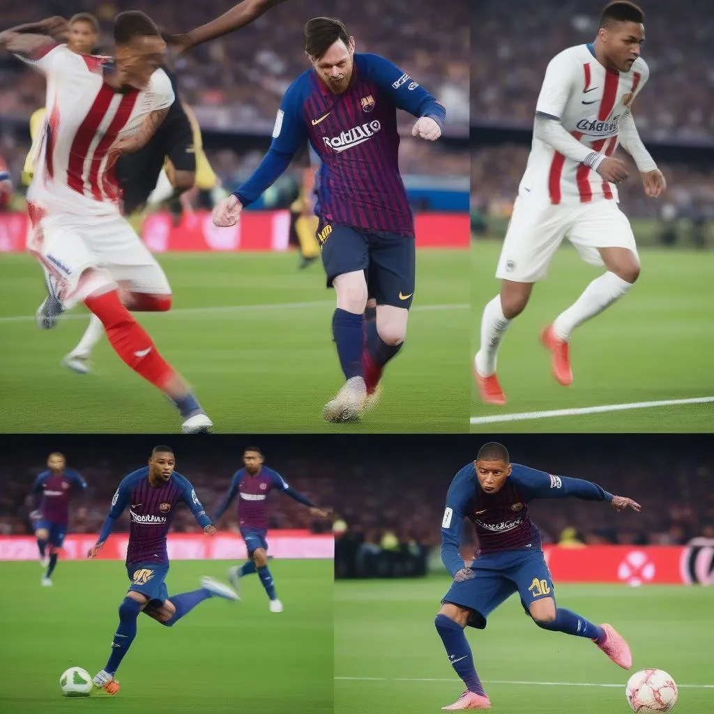 Pha phối hợp ăn ý của bộ ba Messi, Neymar, Mbappe