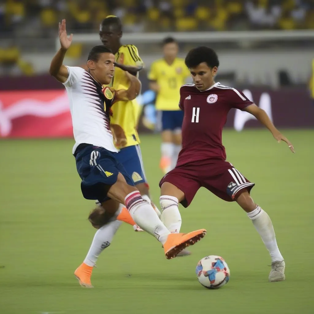 Qatar vs Colombia Highlights: Trận đấu cạnh tranh gay cấn giữa hai đội bóng mạnh