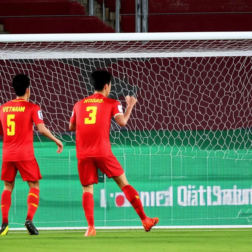 Quang Hải ghi bàn U23 Việt Nam vs U23 Qatar