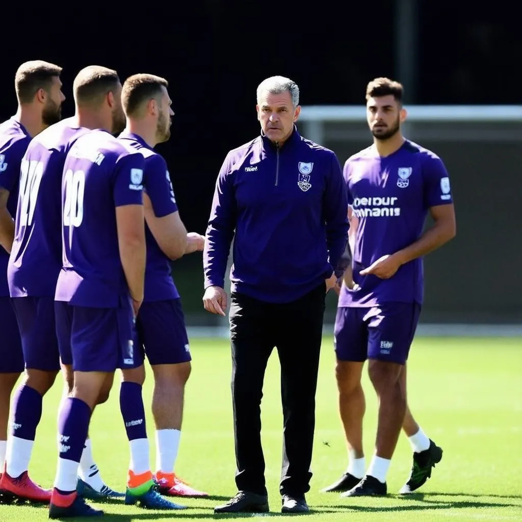 Cầu thủ Real Valladolid và Valencia tranh bóng