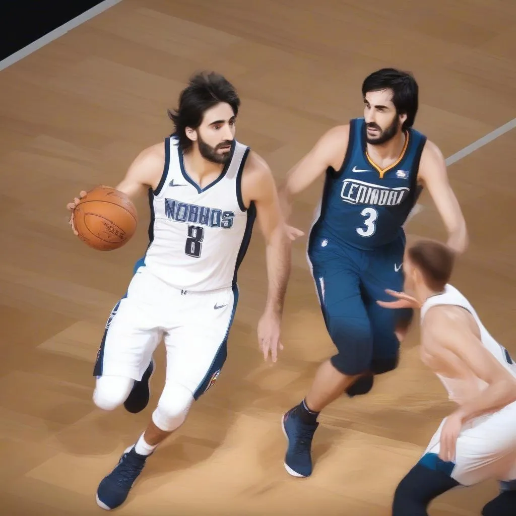 Ricky Rubio Highlights No-Look Pass