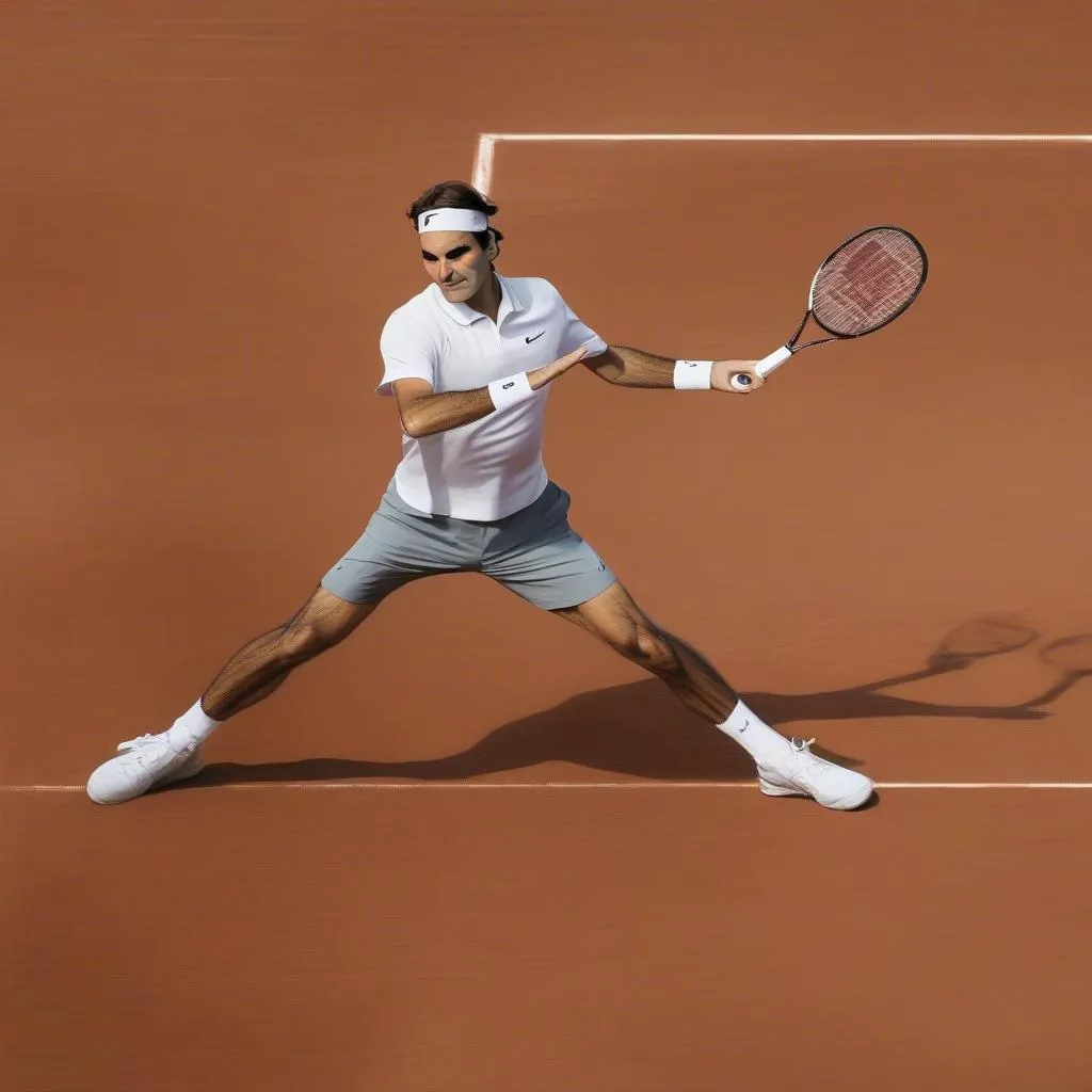 Huyền thoại Roger Federer trên sân đấu