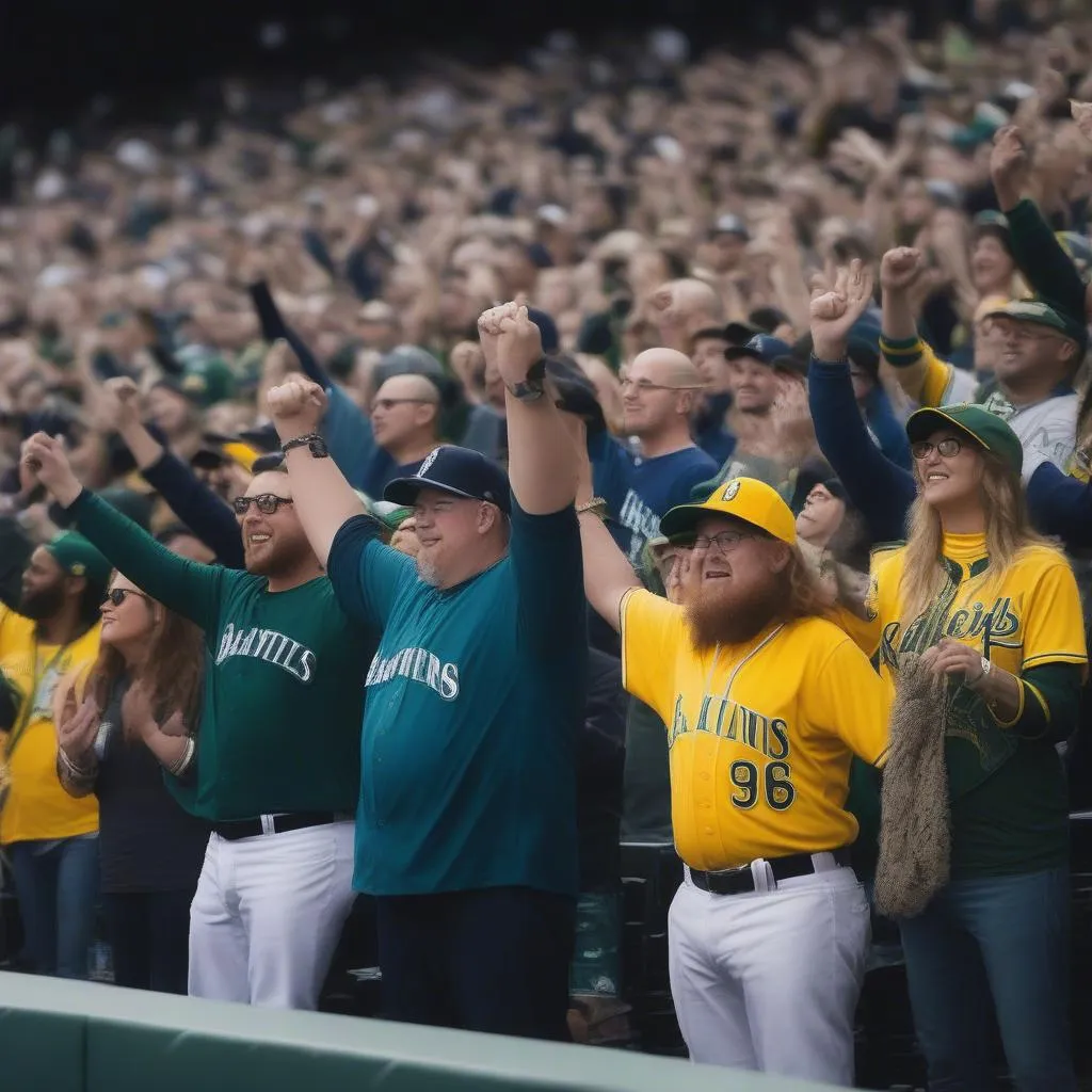 Seattle Mariners Oakland A's Fans