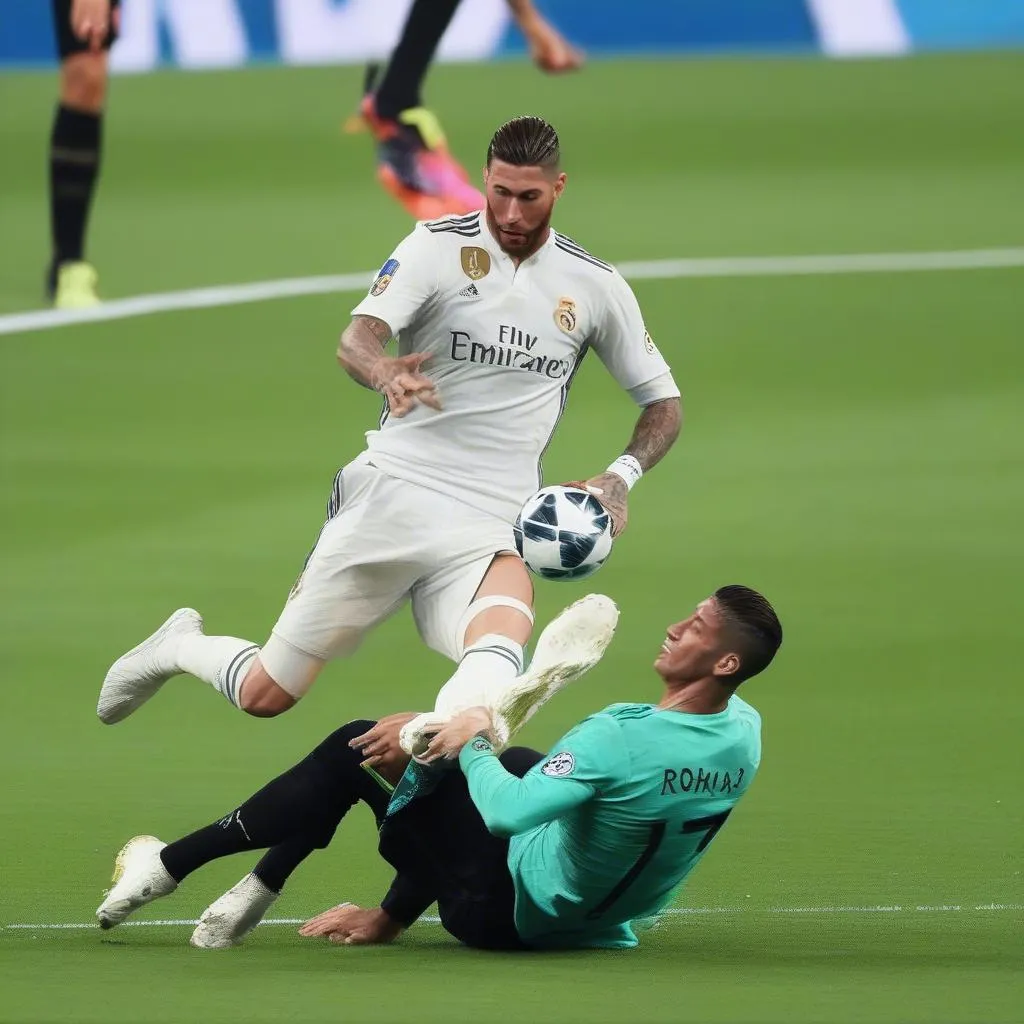 Pha Cắt Bóng Của Sergio Ramos