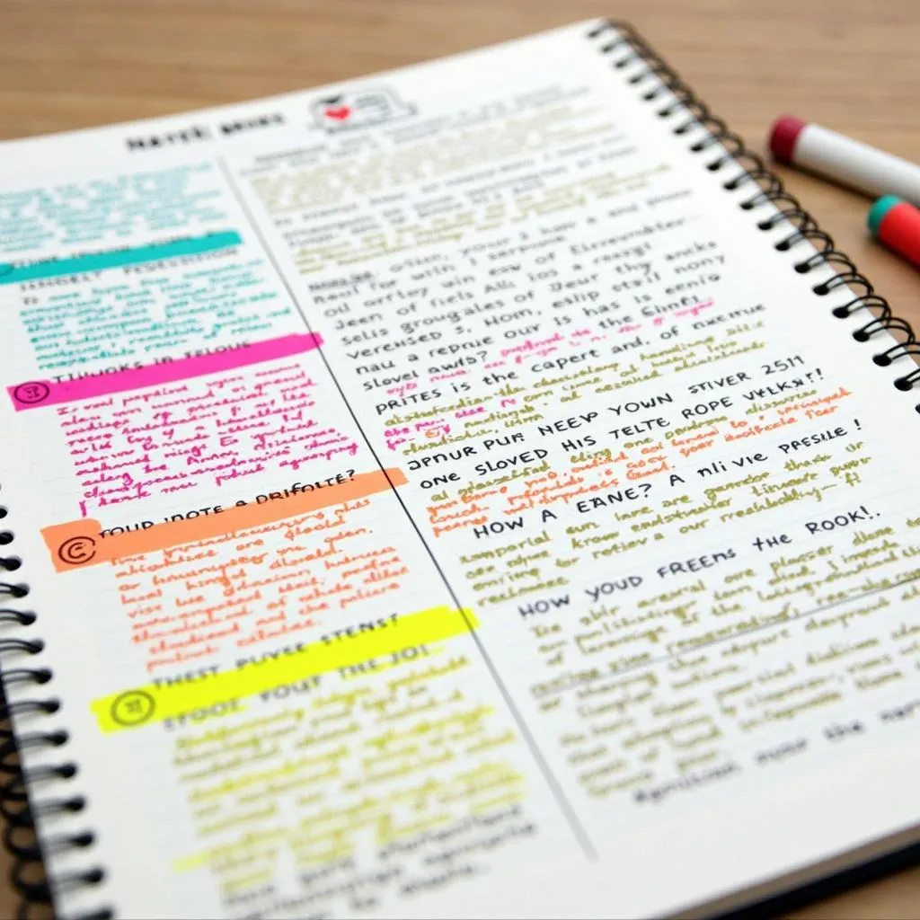 Sschool Supplies Highlighter Color-Coding System