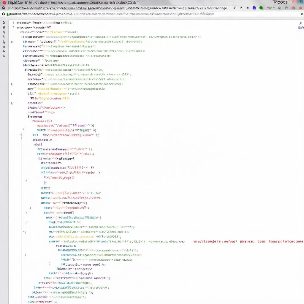 Syntax Highlighter Example