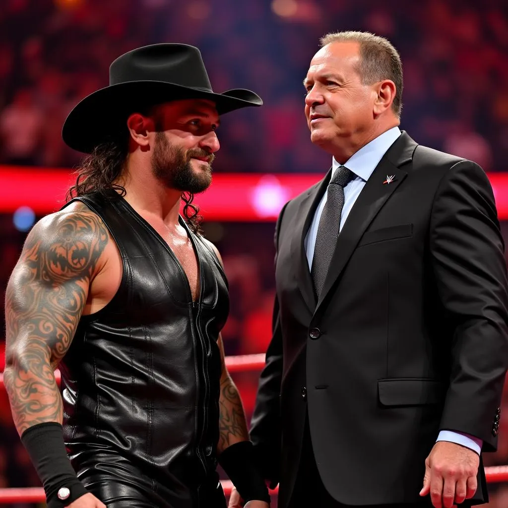 The Undertaker và Triple H tại WWE Raw 2018