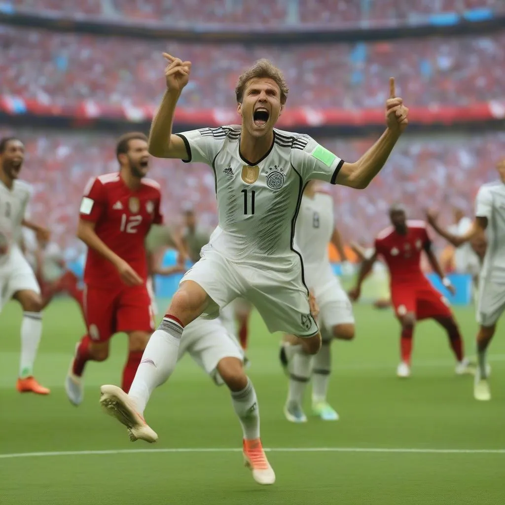 Thomas Müller ghi bàn trong World Cup