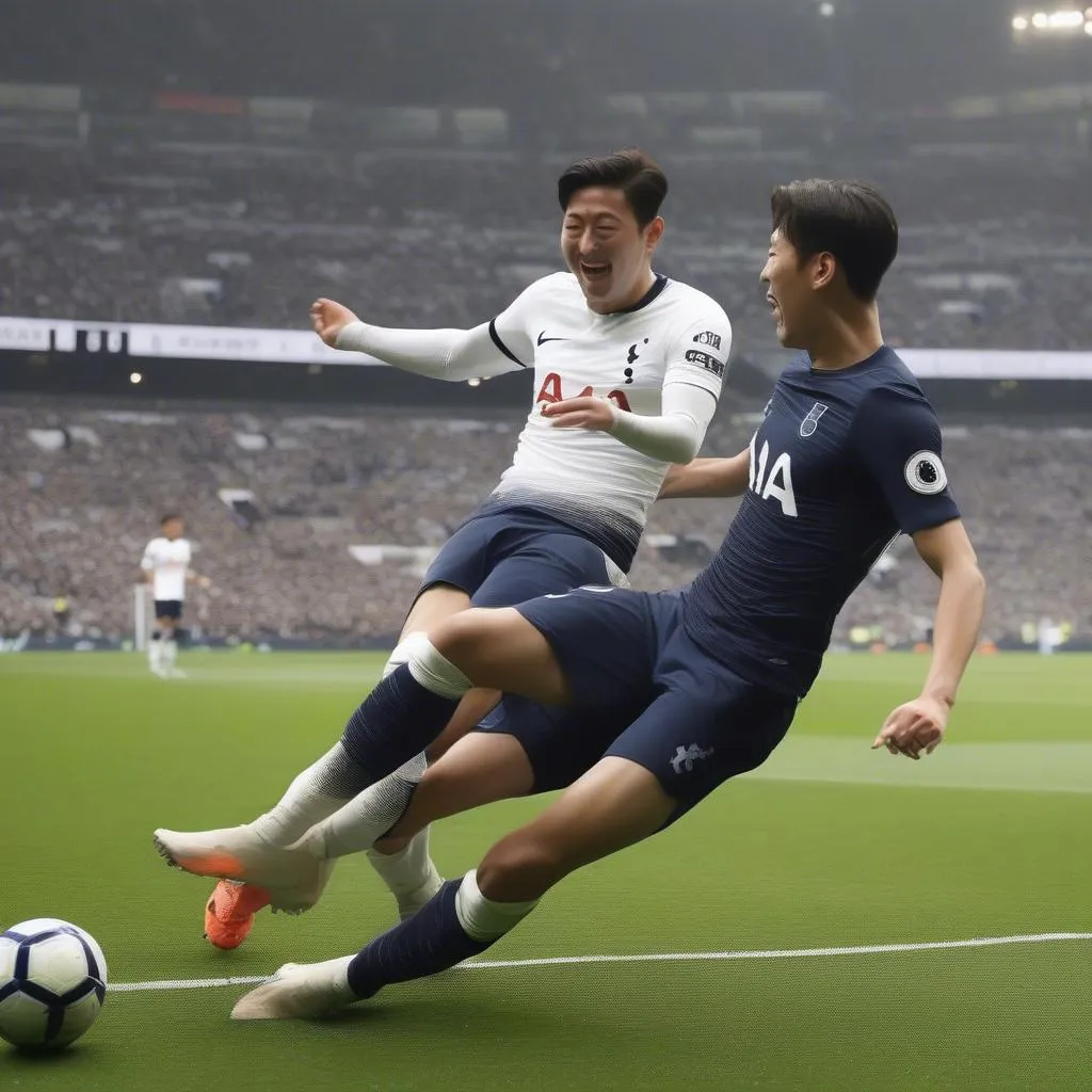 Son Heung-min ghi bàn đẹp mắt trong trận Tottenham vs MU