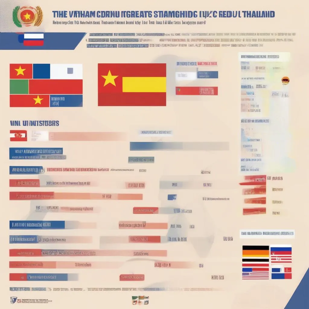 Bảng thống kê lịch sử đối đầu giữa U19 Việt Nam và U19 Thái Lan