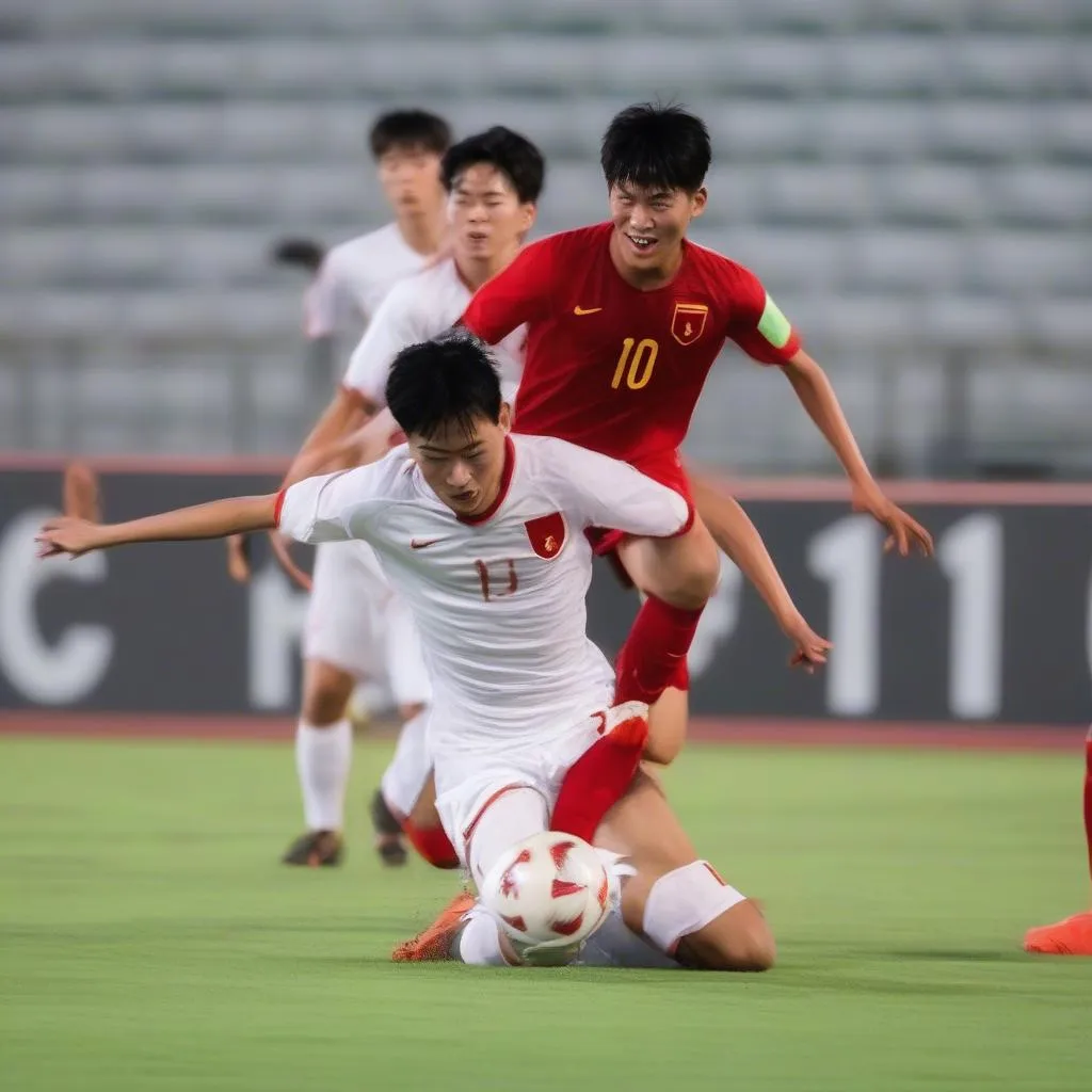 Bàn thắng mở tỷ số của U19 Việt Nam