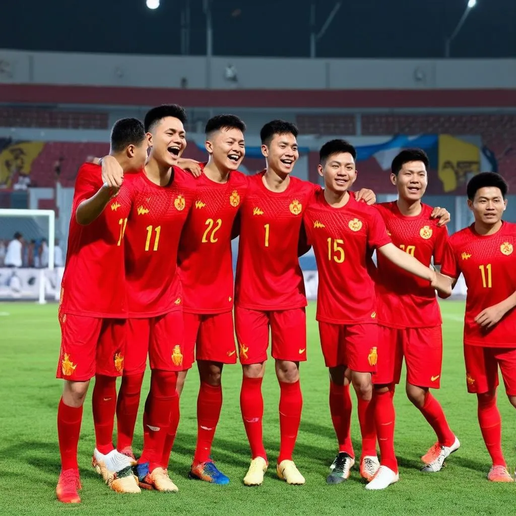 U22 Việt Nam thi đấu quả cảm trước U22 Timor Leste