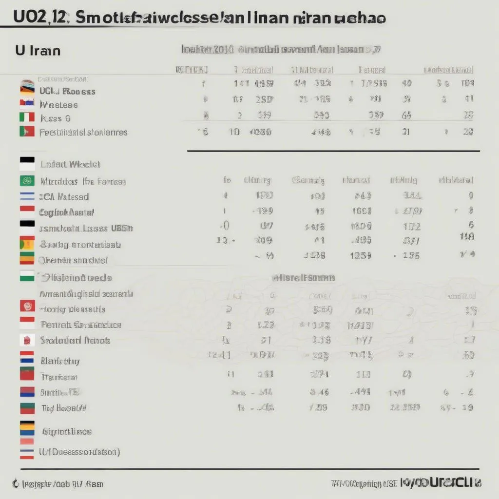 U23 Iran - Phong độ gần đây