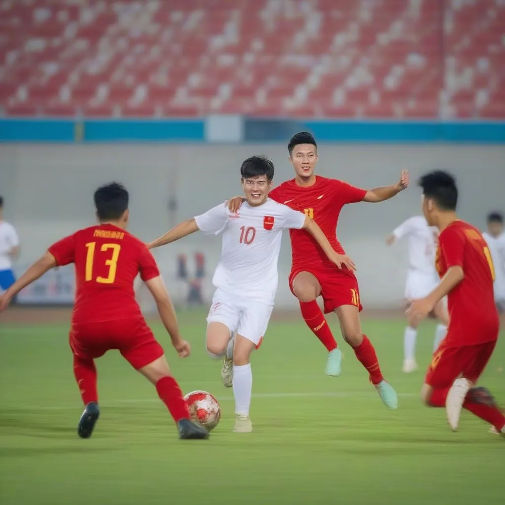 U23 Việt Nam Scores a Goal against UAE U23