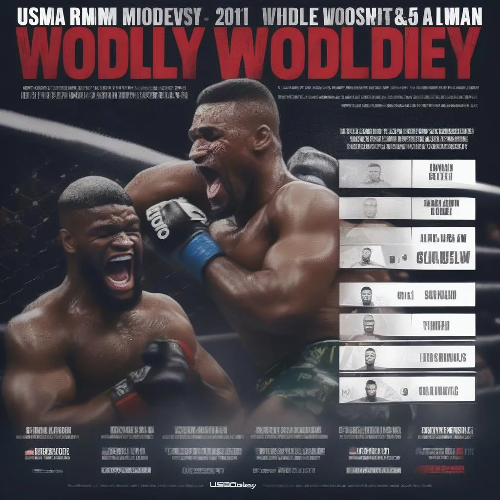 Usman vs Woodley Highlights: Knockout Moments