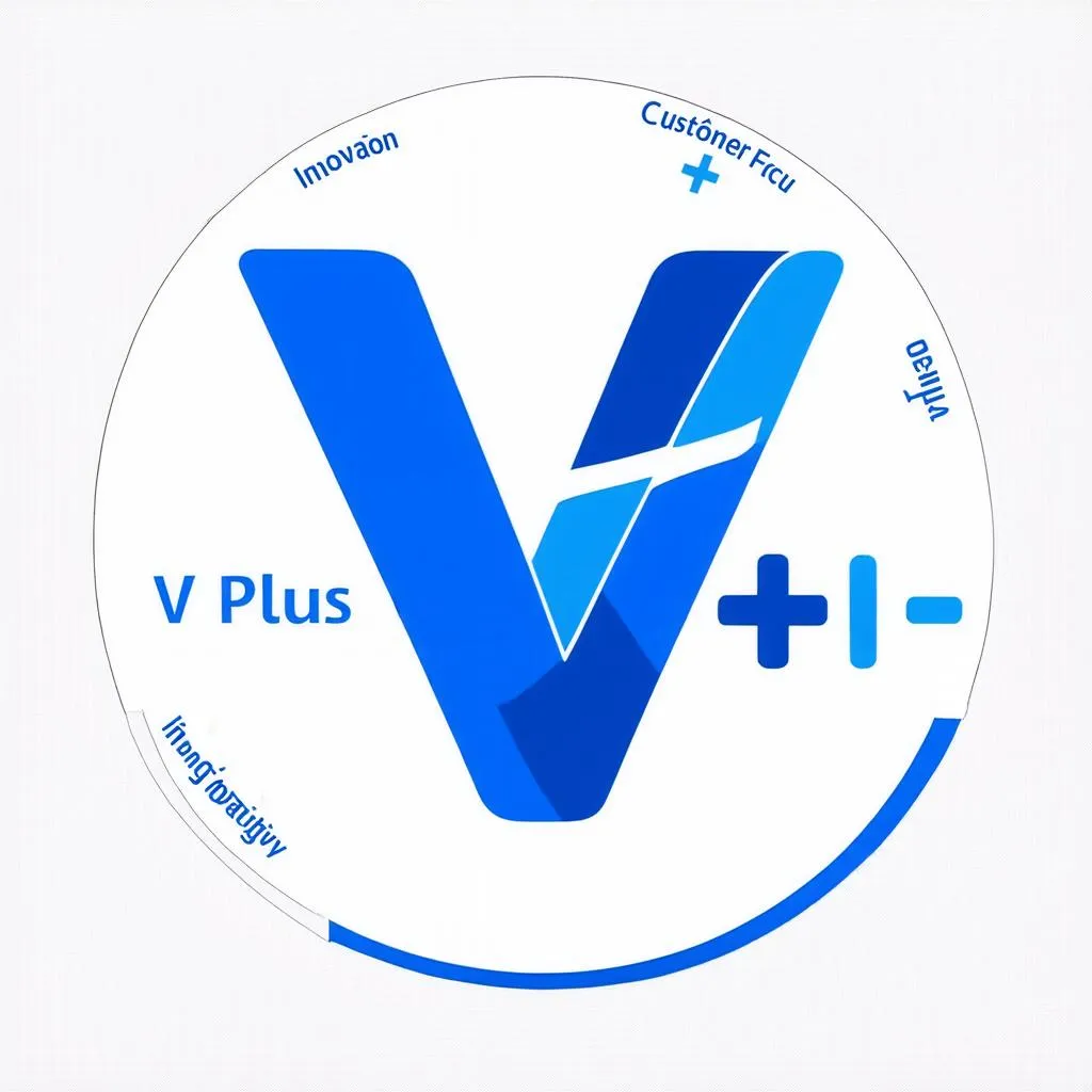 v plus logo