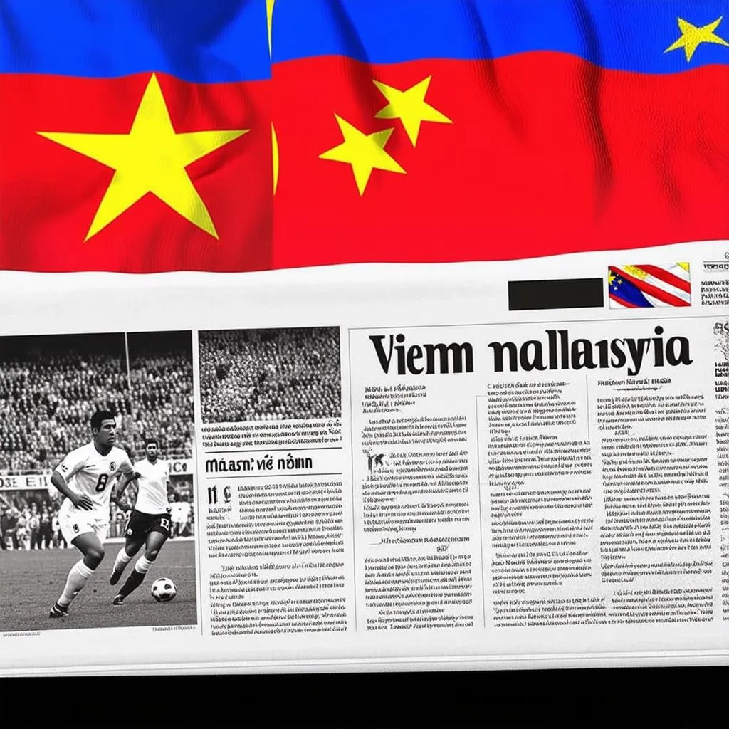 Hình ảnh báo chí quốc tế đưa tin về trận đấu Việt Nam vs Malaysia