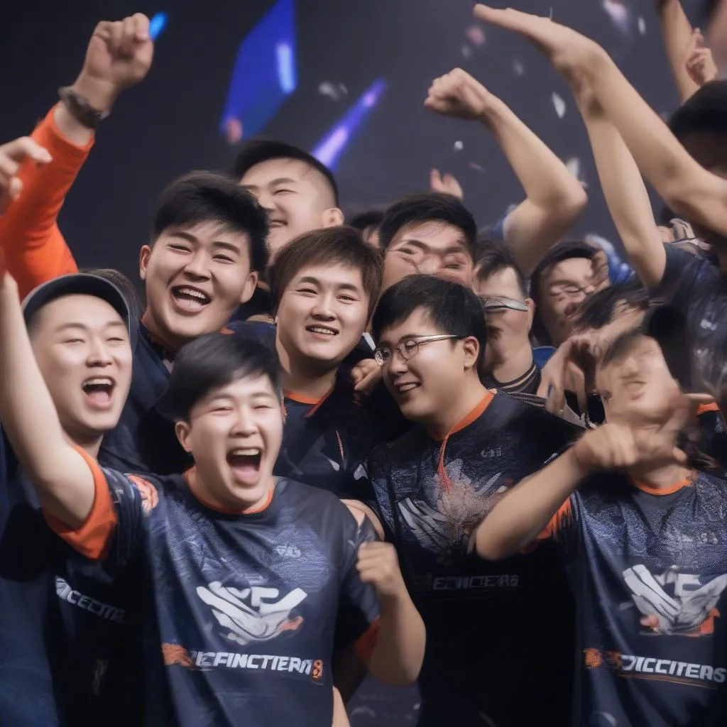 VP celebrating their victory at Epicenter 2018