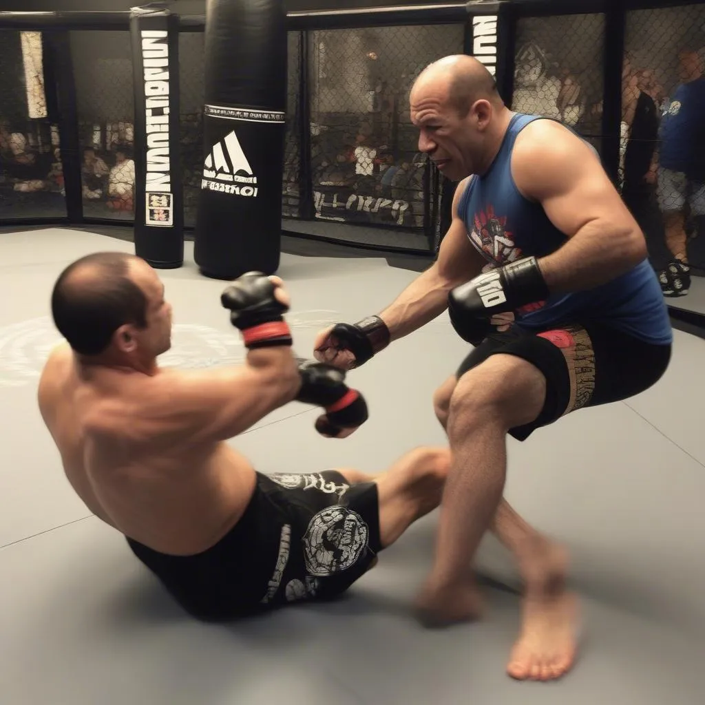 Wanderlei Silva Training