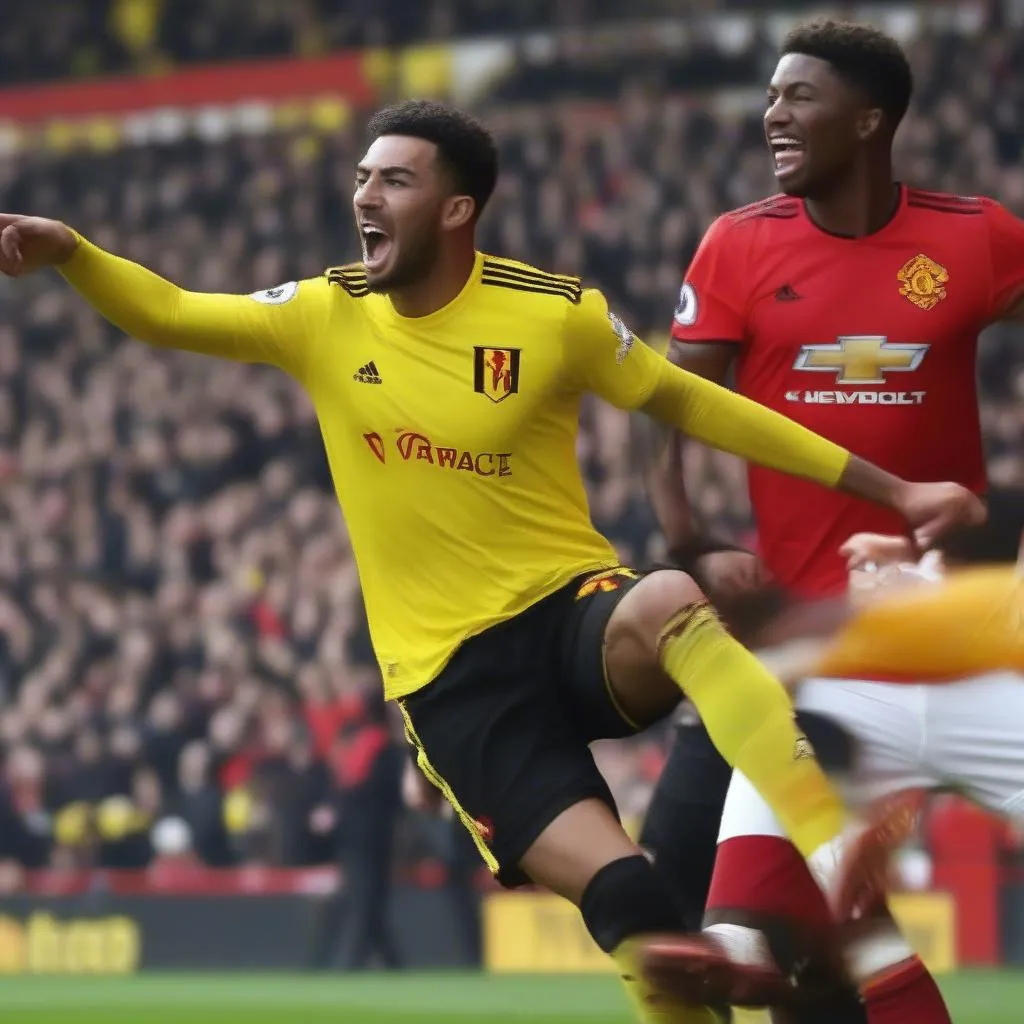 Những Pha Bóng Nóng Hổi Của Trận Watford vs Manchester United