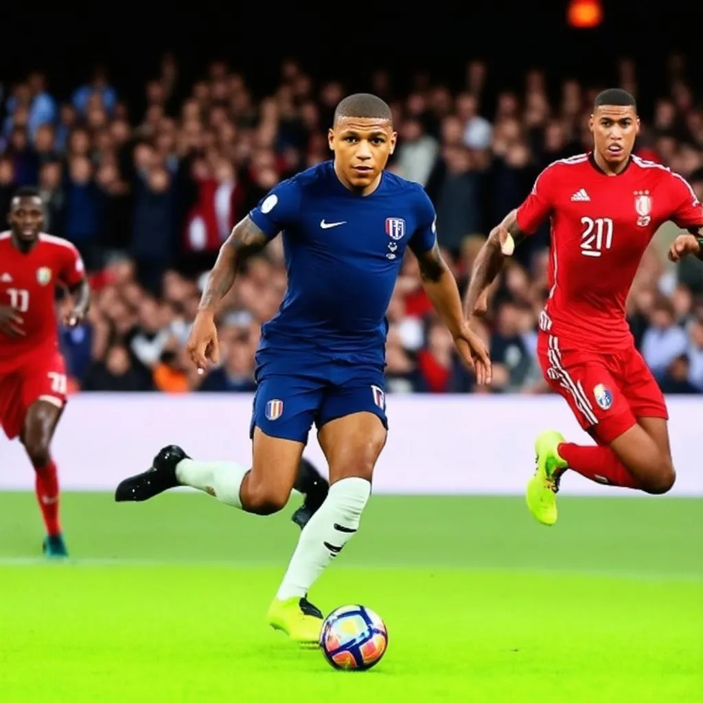 Pha bóng ấn tượng của Kylian Mbappé tại World Cup 2018