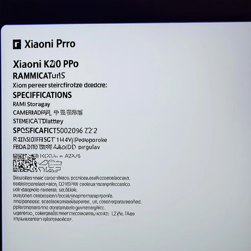 Xiaomi K20 Pro Thông Số Kỹ Thuật