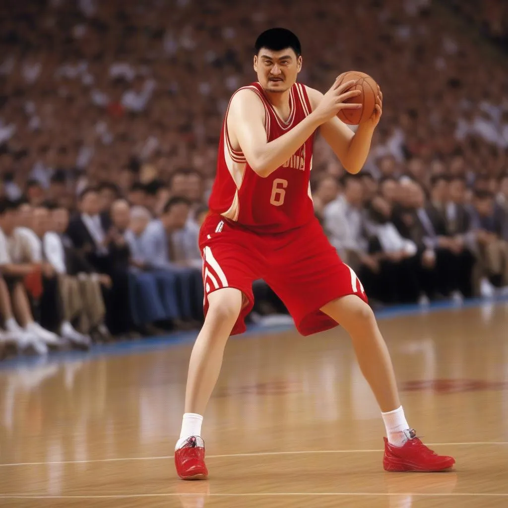 Yao Ming ném rổ từ khoảng cách xa