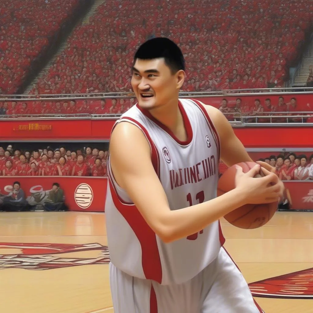 Yao Ming hỗ trợ đồng đội