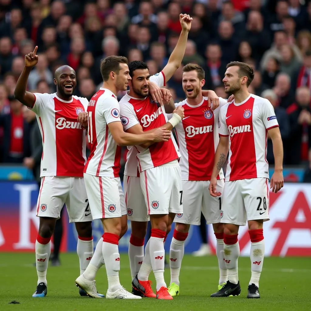 Ajax Amsterdam ăn mừng chức vô địch UEFA Europa League 2017