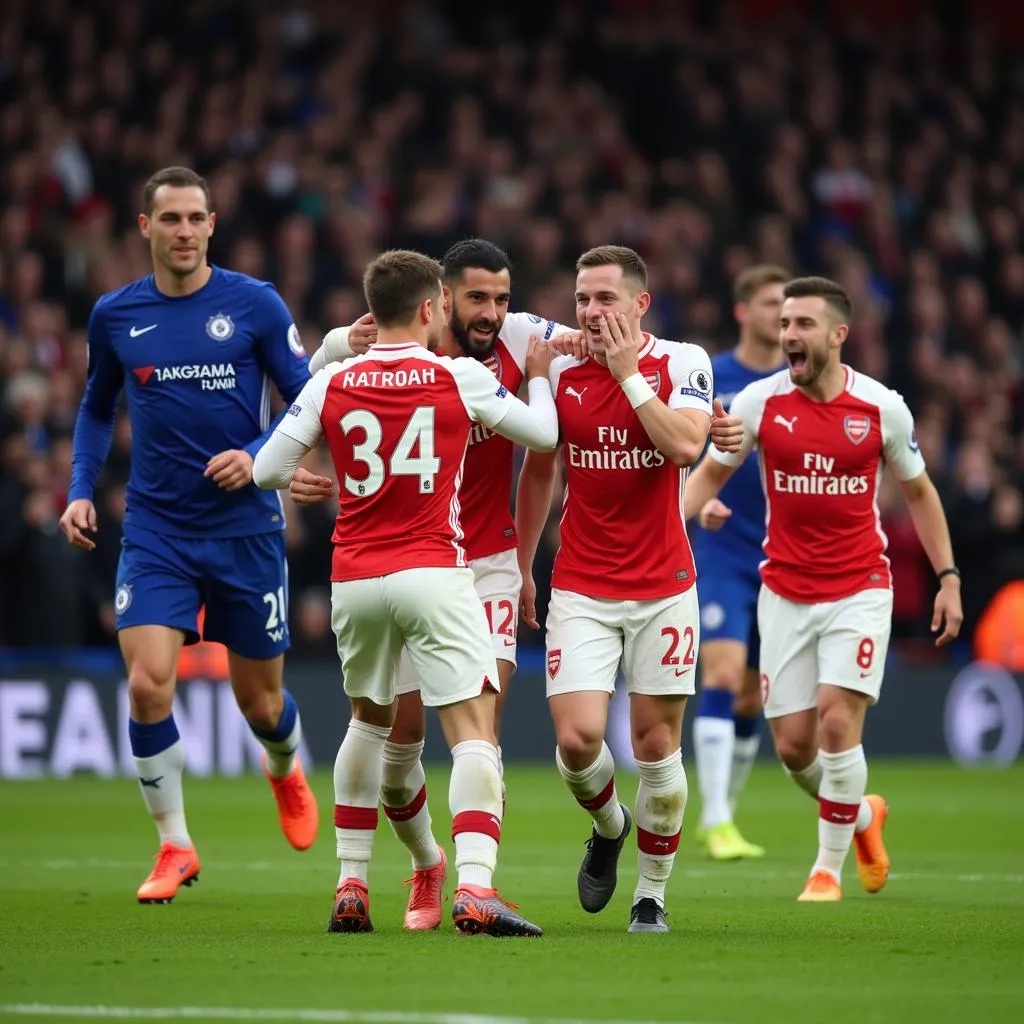 Arsenal vs Chelsea Highlight 2019 - Pha ăn mừng bàn thắng