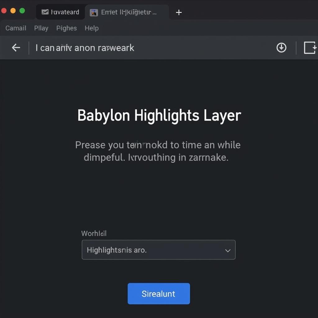 Ví dụ về Babylon Highlight Layer trong ứng dụng web