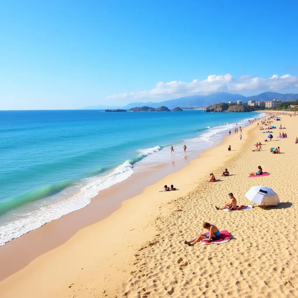 Bãi biển Playa de Palma đông đúc du khách