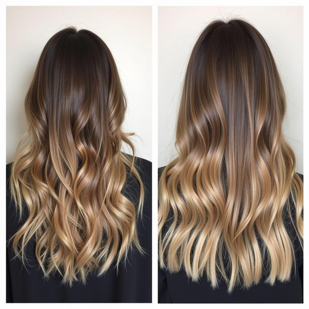 So sánh Balayage và Highlights