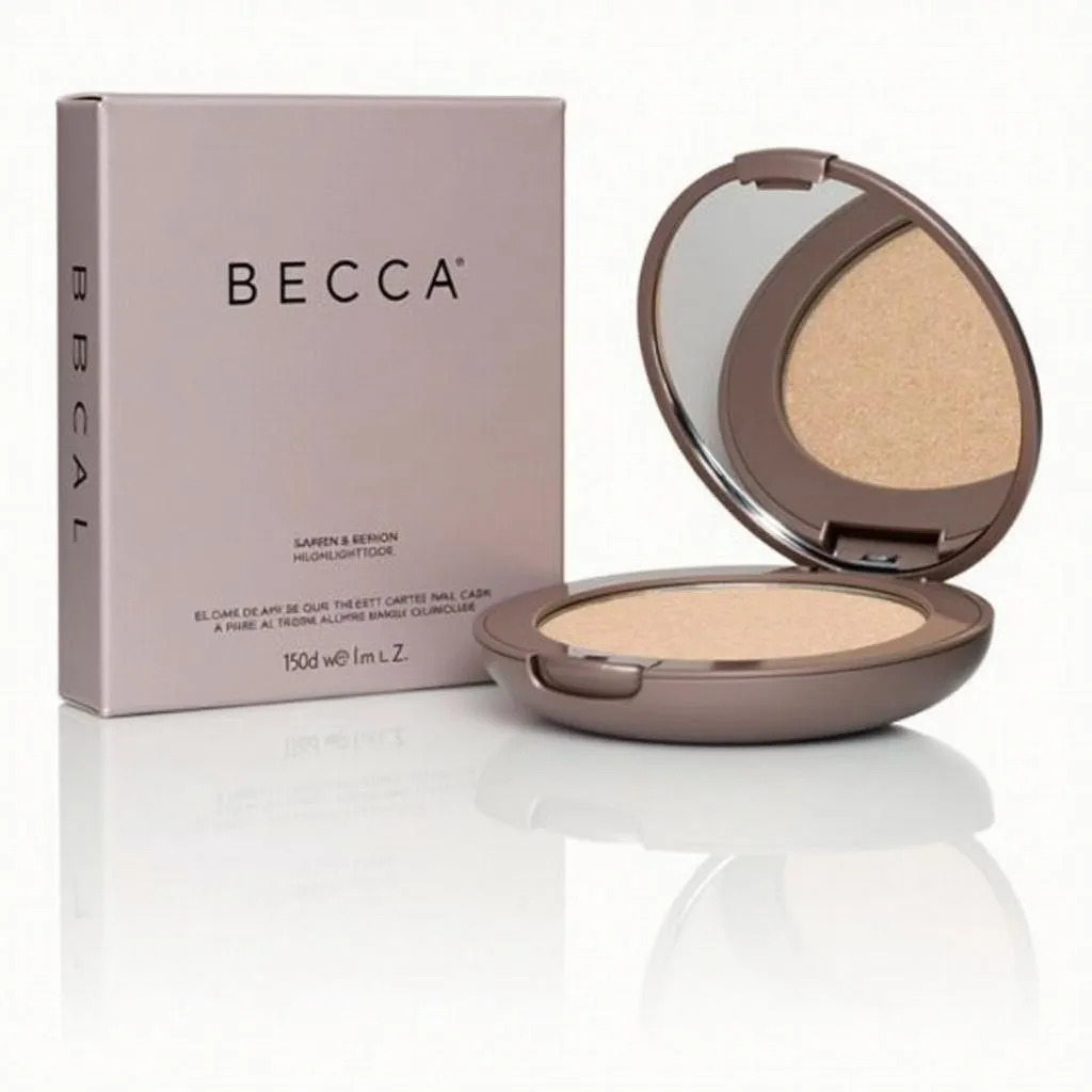 Becca Mini Highlighter với bao bì sang trọng