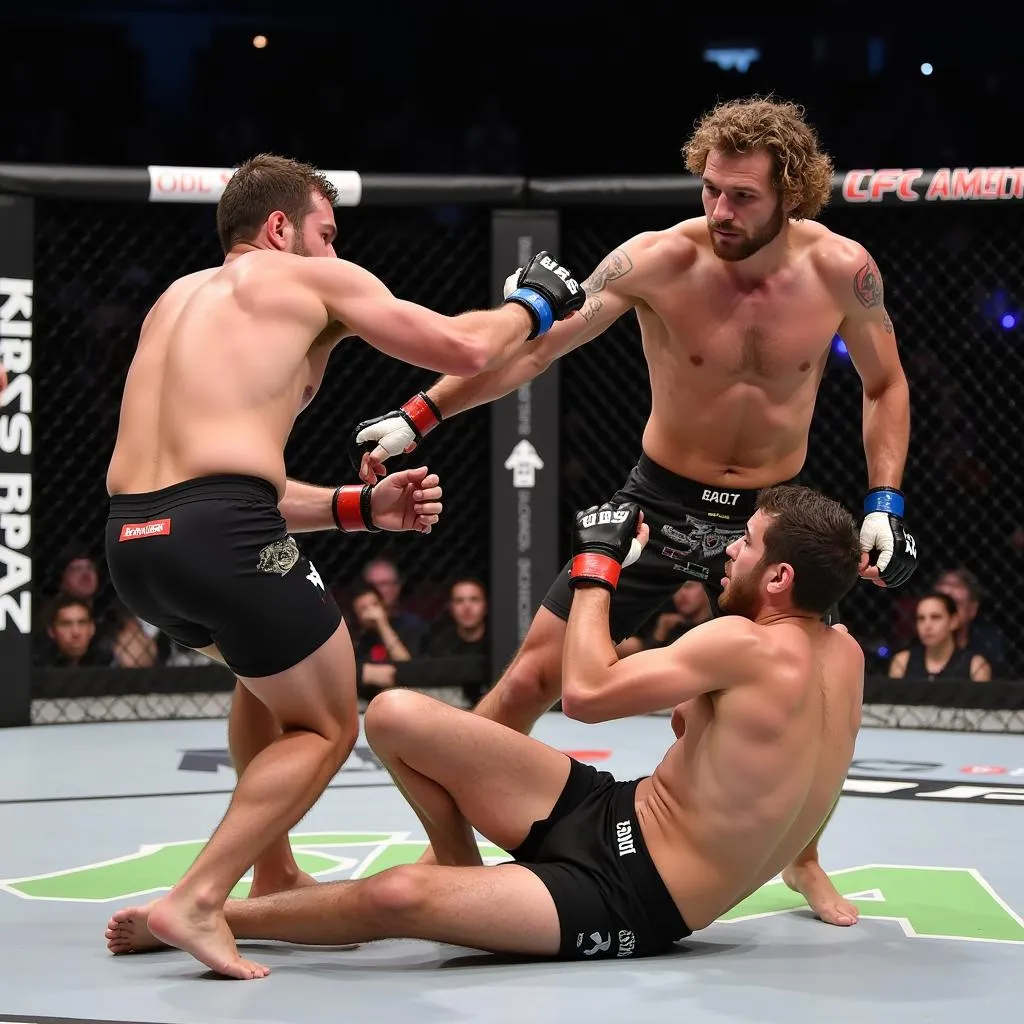 Ben Askren showcasing his dominant ground-and-pound