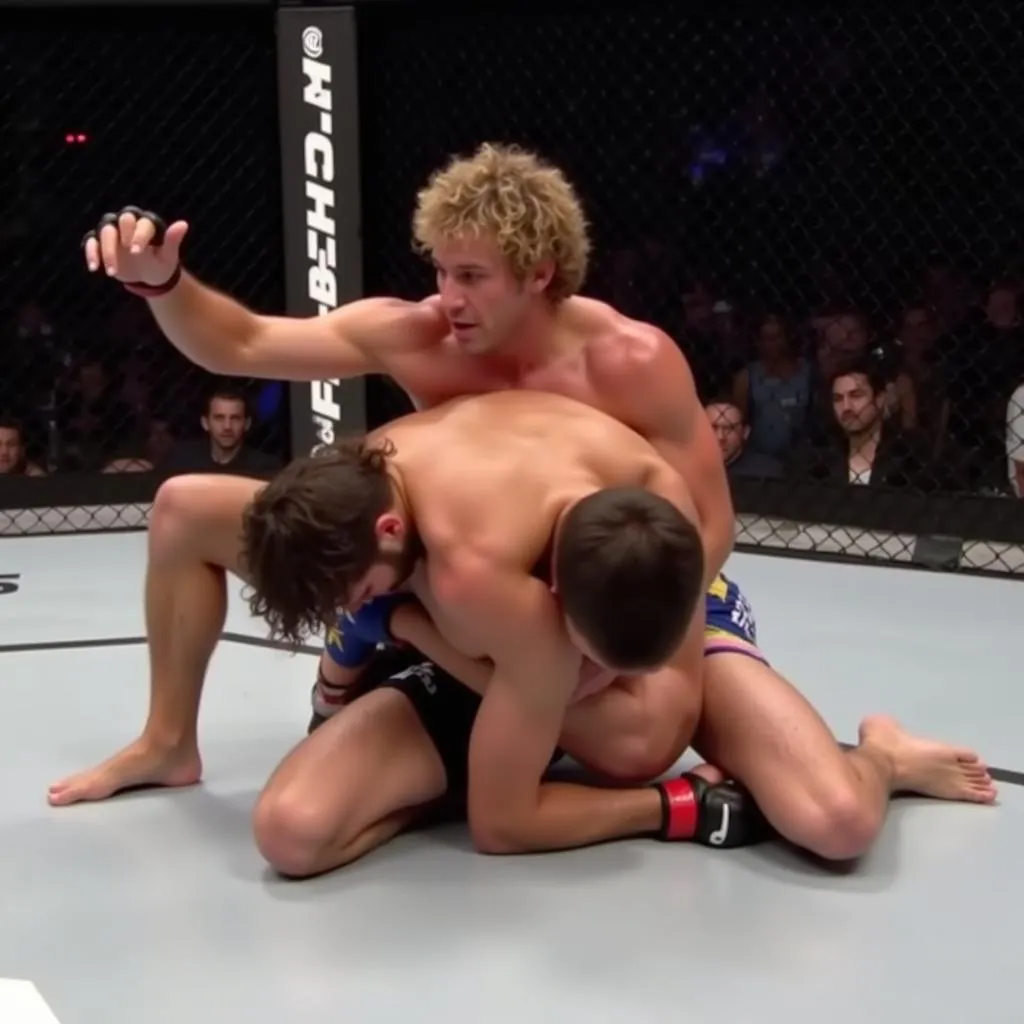 Ben Askren showcasing his relentless takedowns