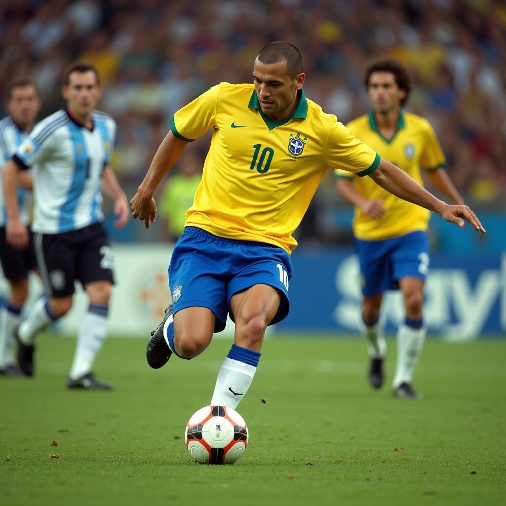 Roberto Carlos free kick goal against Argentina