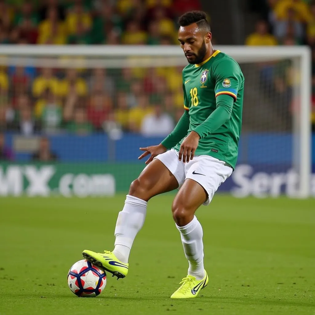 Neymar Scores a Stunning Free Kick