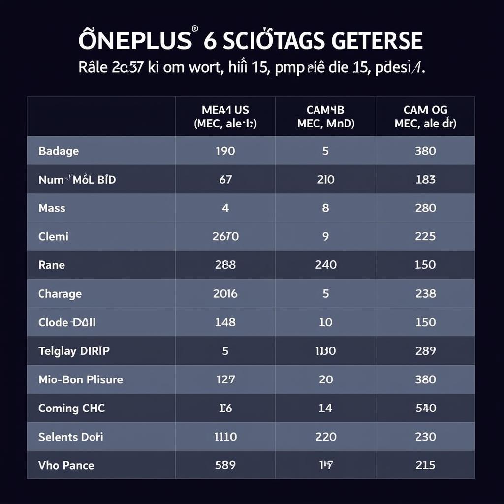 Các Phiên Bản OnePlus 6