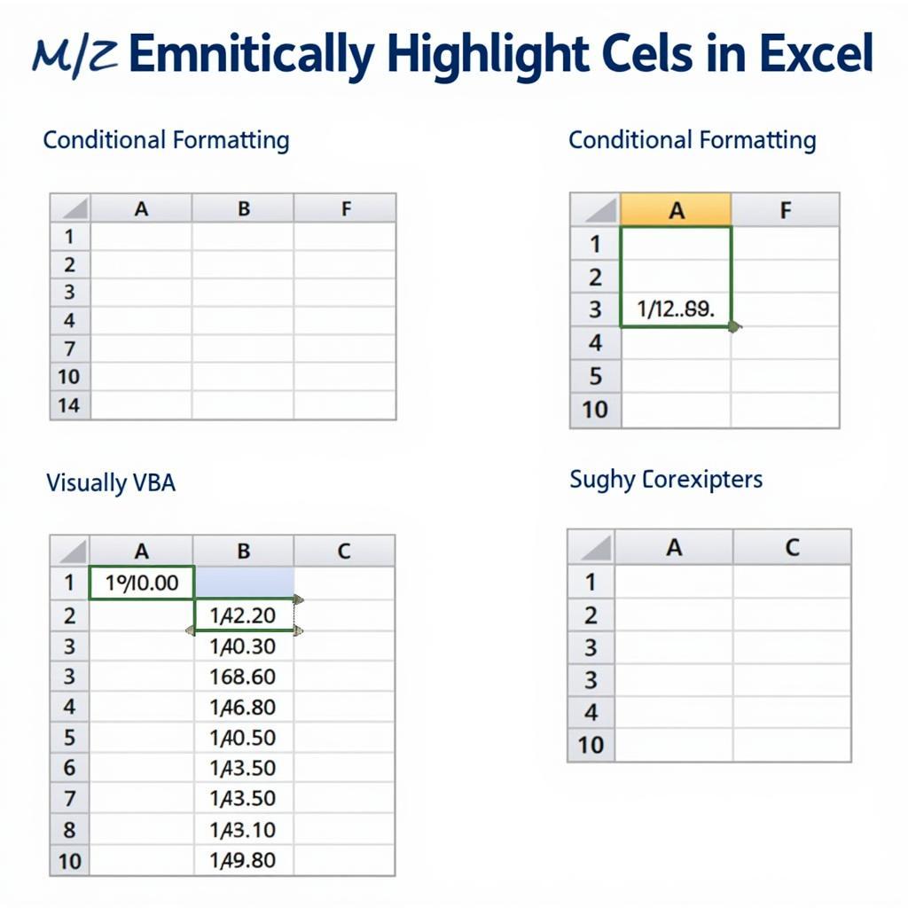 Các phương pháp highlight cells tự động