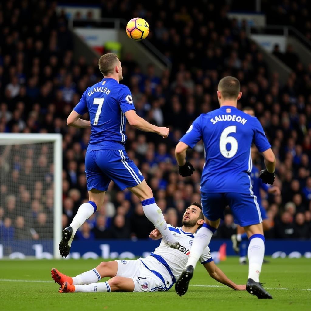 Cahill đánh đầu ghi bàn gỡ hòa cho Chelsea