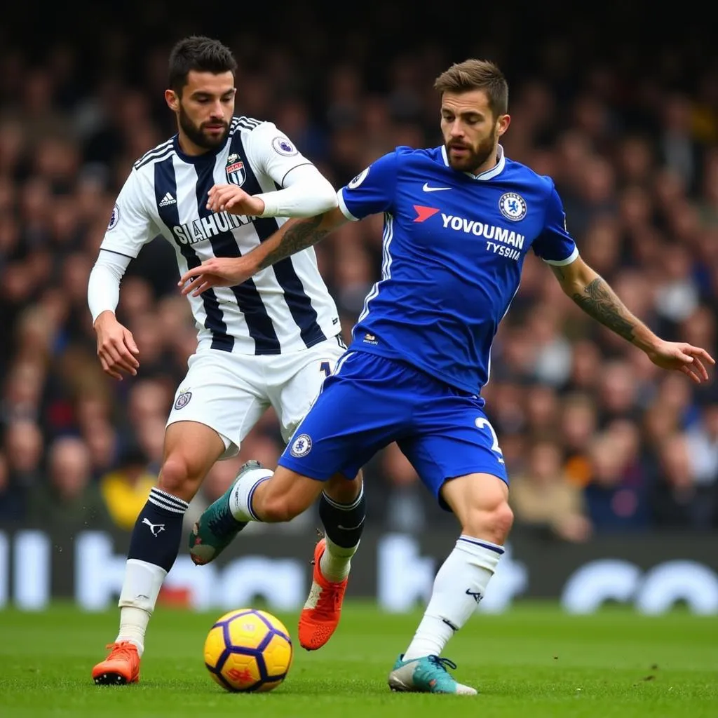 Chelsea và West Brom rượt đuổi tỷ số