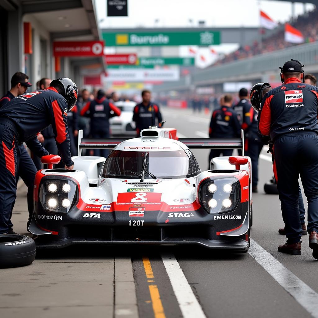 Chiến lược pit stop của Porsche Motorsport tại Le Mans 24 giờ