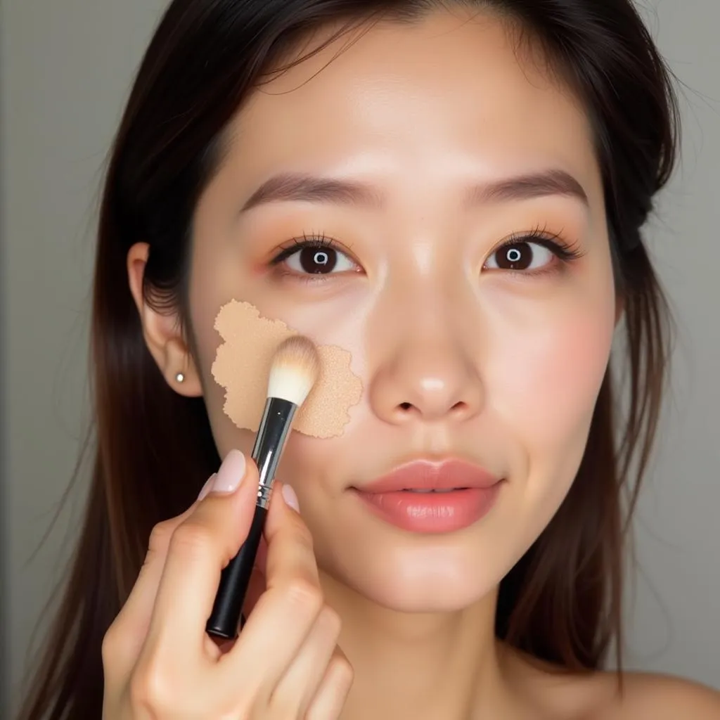 Cô gái Việt sử dụng highlight Catrice