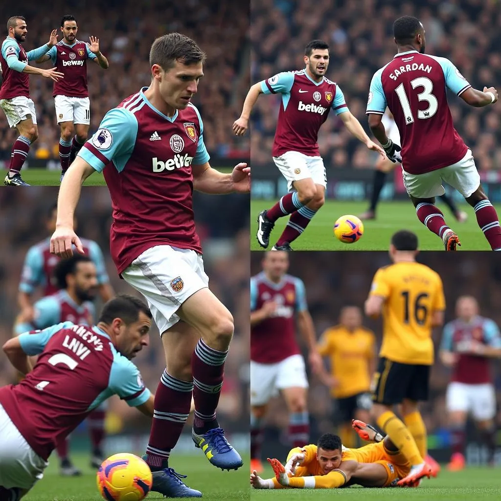 Điểm nhấn pha bóng đẹp West Ham - Man United