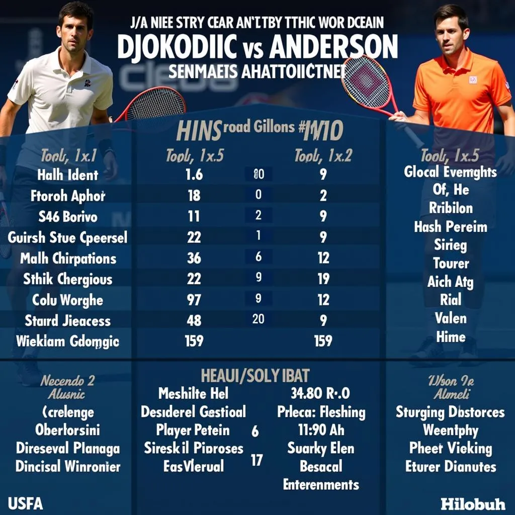 Đối đầu Djokovic vs Anderson