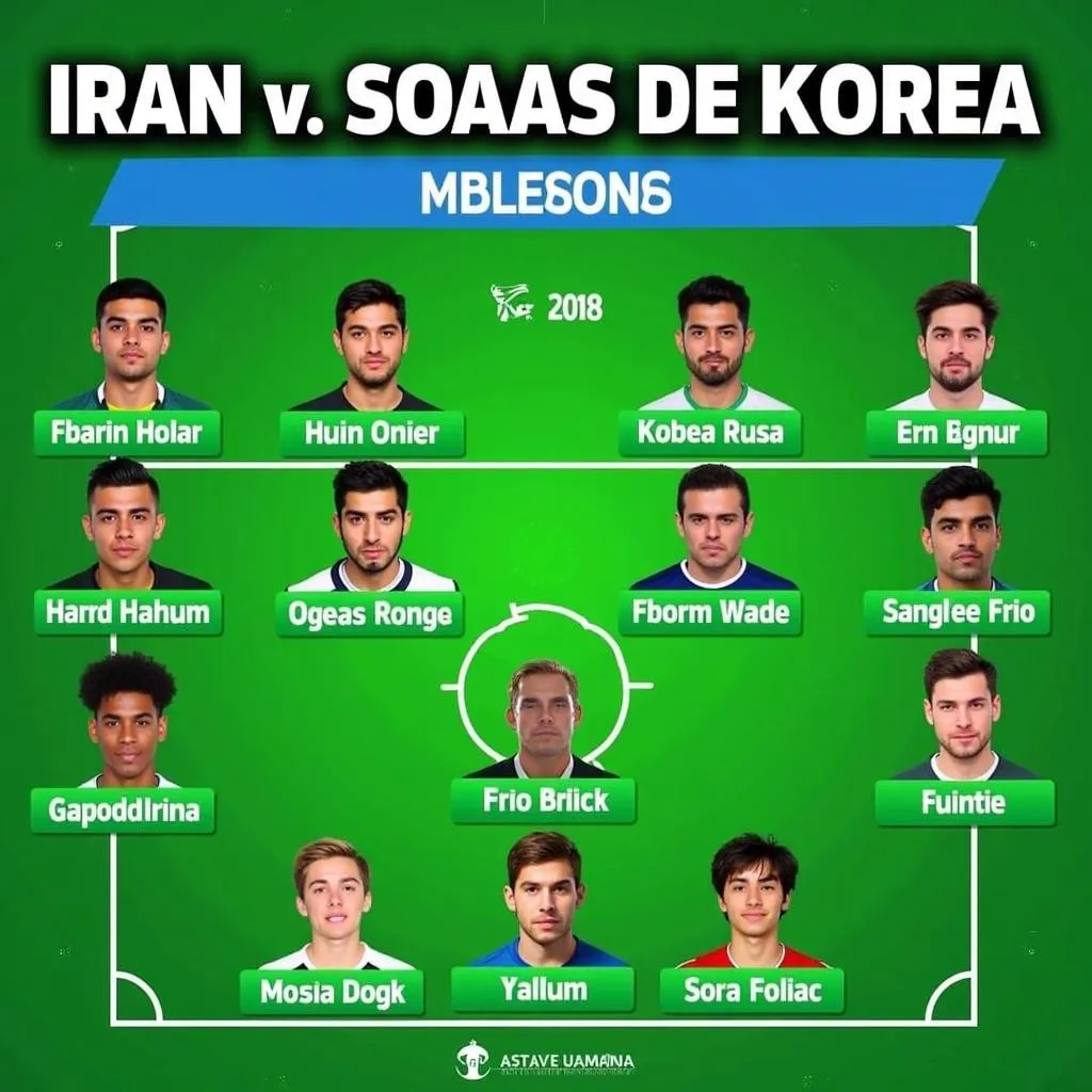 Đội hình ra sân Iran vs Korea