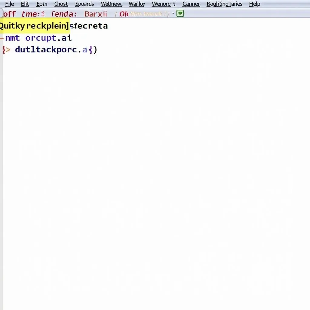 Giao diện Notepad++ với các lần xuất hiện của từ khóa được đánh dấu