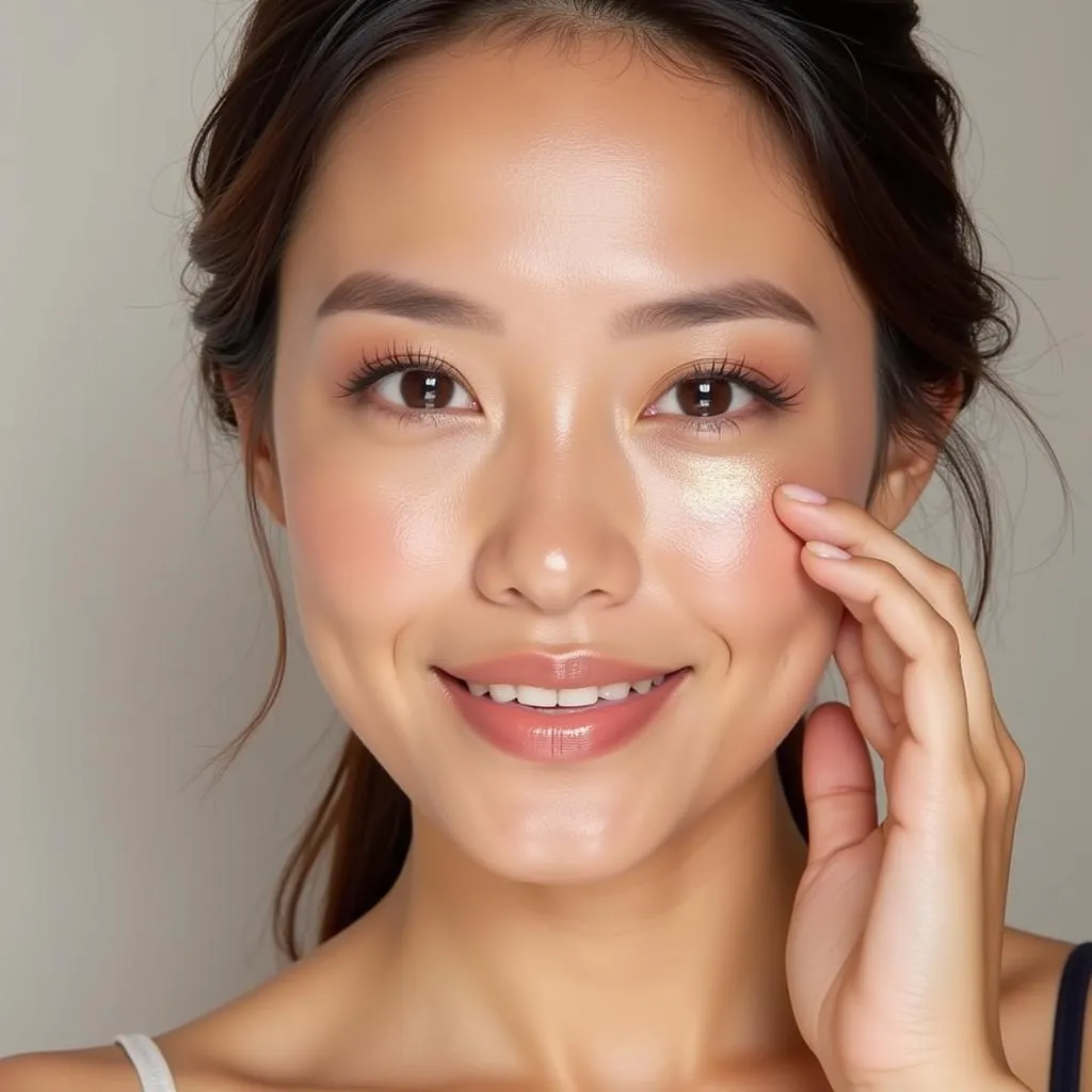 Highlight tự nhiên cho trang điểm nhẹ nhàng