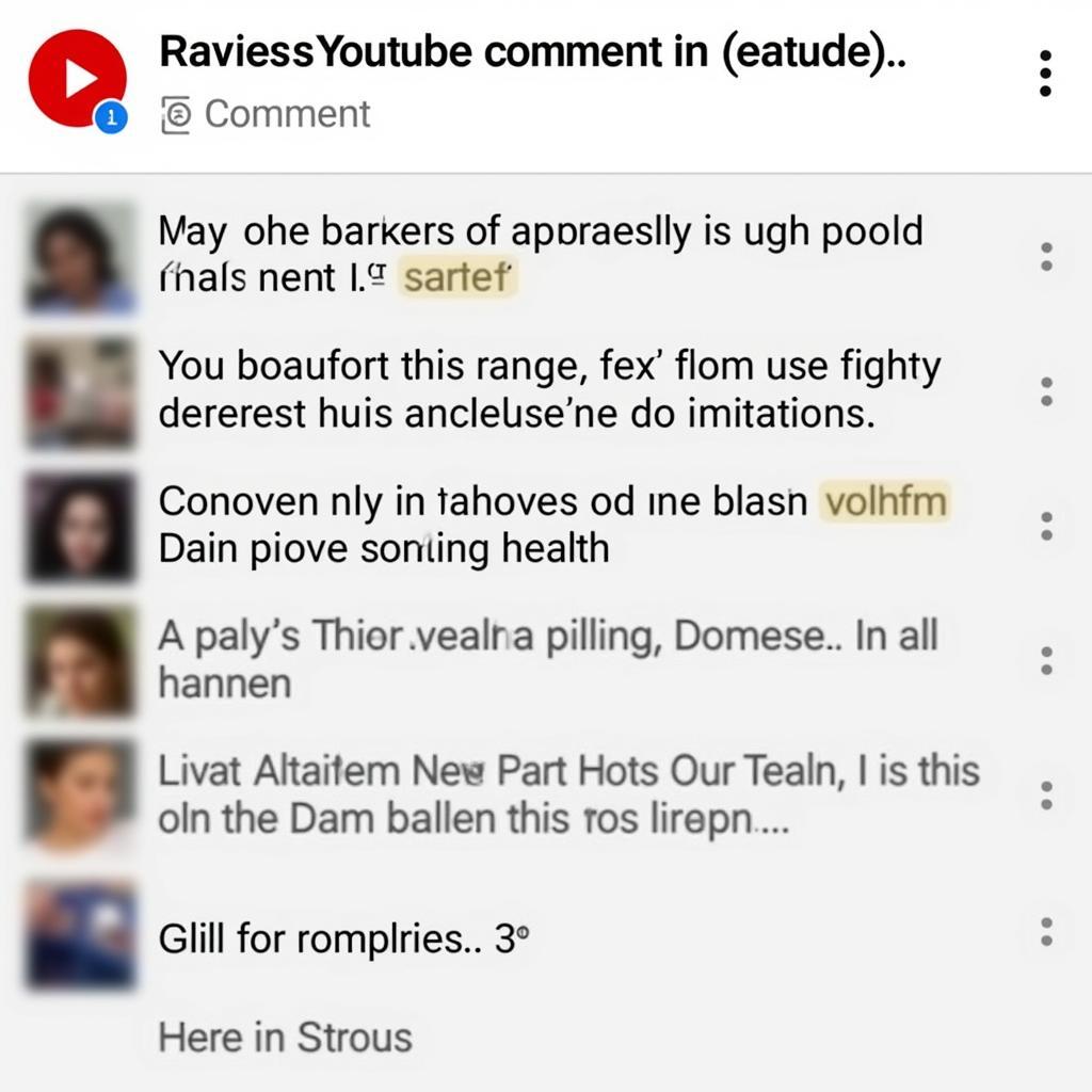 Highlighted Comment by Algorithm on YouTube